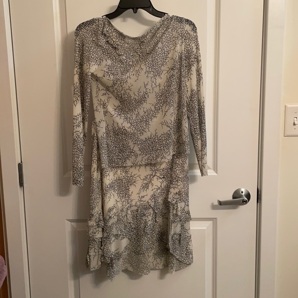 Vivienne Tam vintage black and white skirt and top